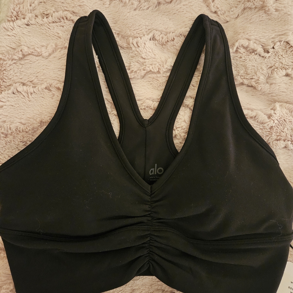 NEW ALO Yoga Black Wild Thing Bra Medium